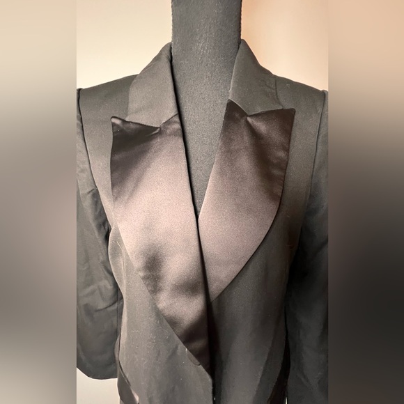 Banana Republic Black tuxedo topcoat - Picture 7 of 15